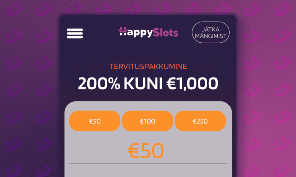Happy Slots Casino Registreerimine
