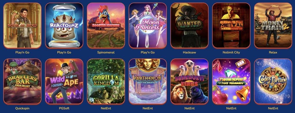 Populaarsed mÀngutootjad Buusti kasiinos