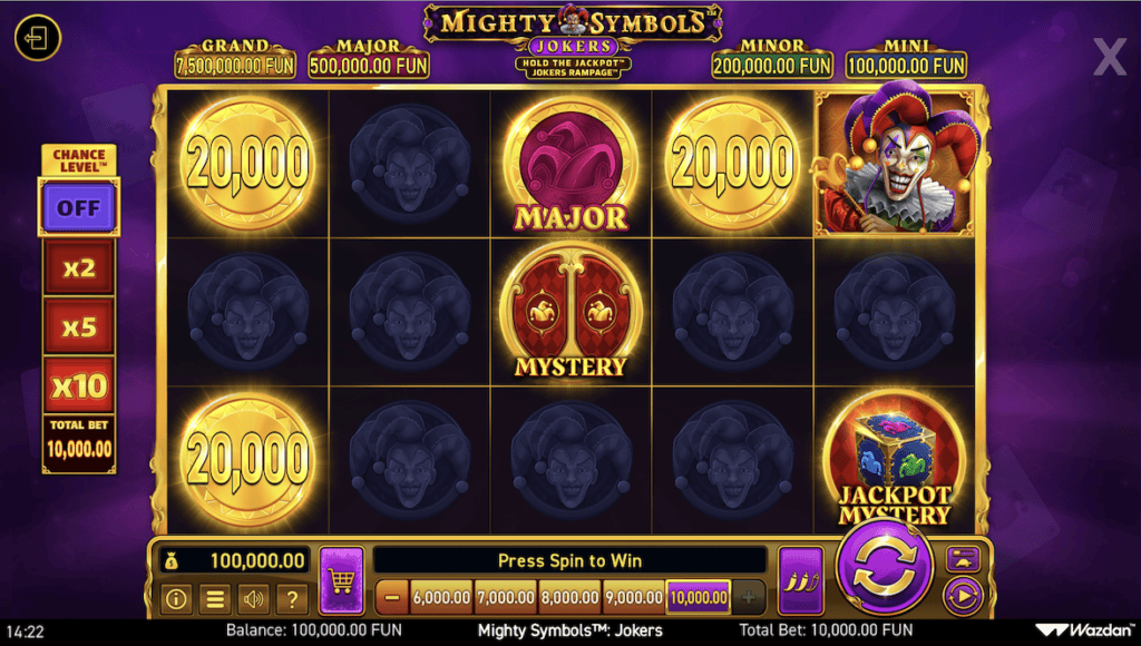 Играть бесплатно Mighty Symbols: Jokers