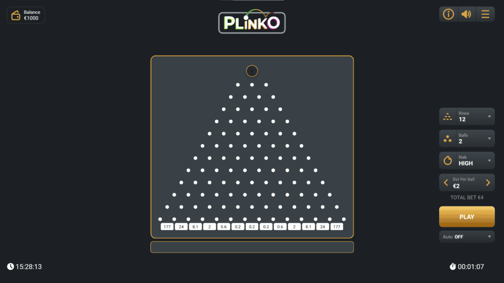 Mängi tasuta Plinko (Gaming Corps)