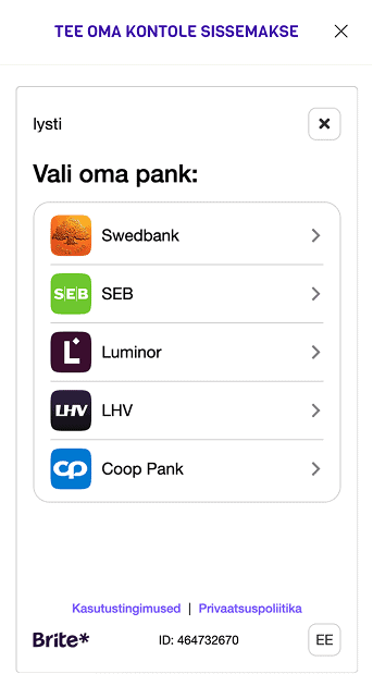Soorita sissemakse