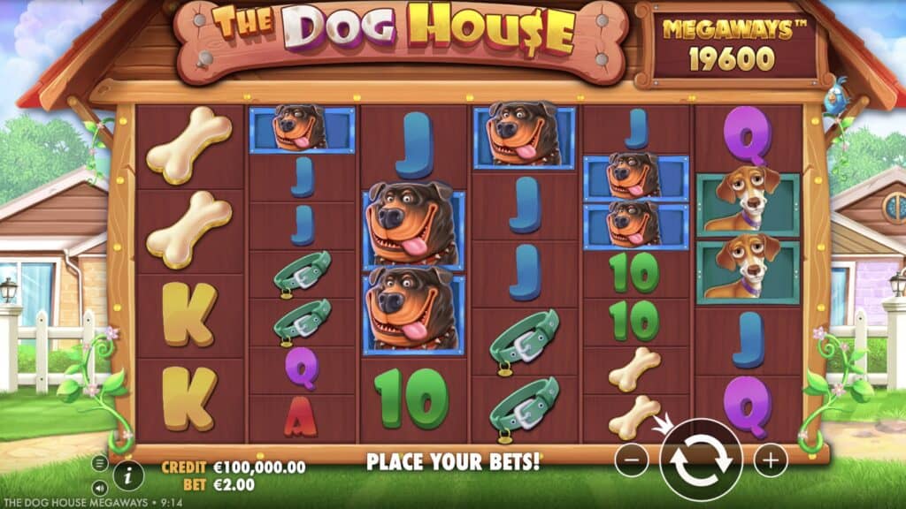 Играть бесплатно The Dog House Megaways