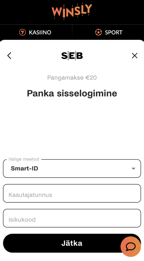 Kinnita isik pangas