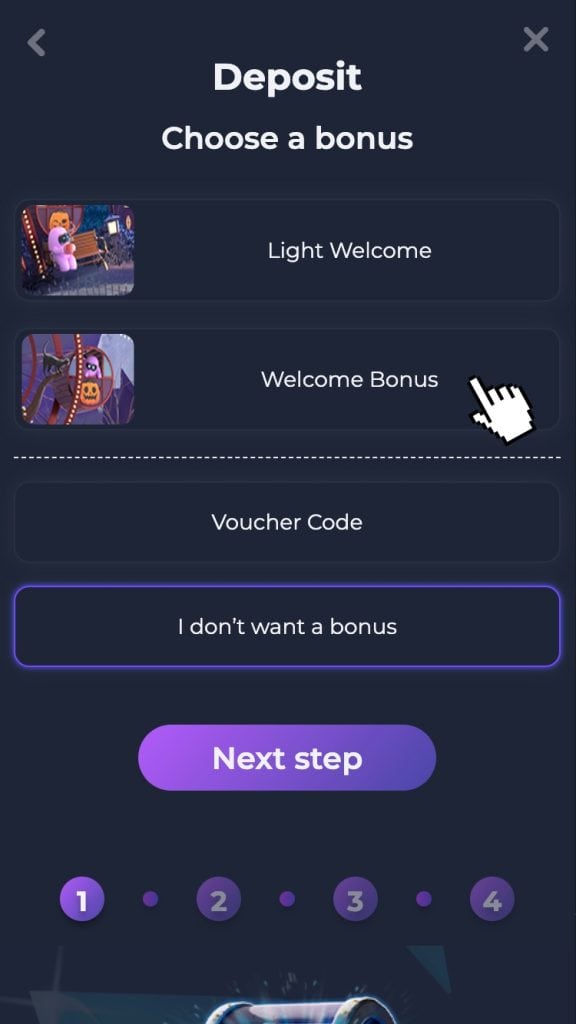 Päriselt viimane samm – vali, kas boonusega või ilma