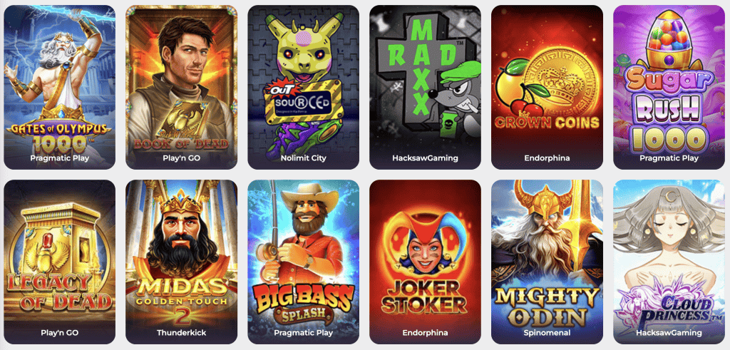 Kasiino Pledoo mänguvalik