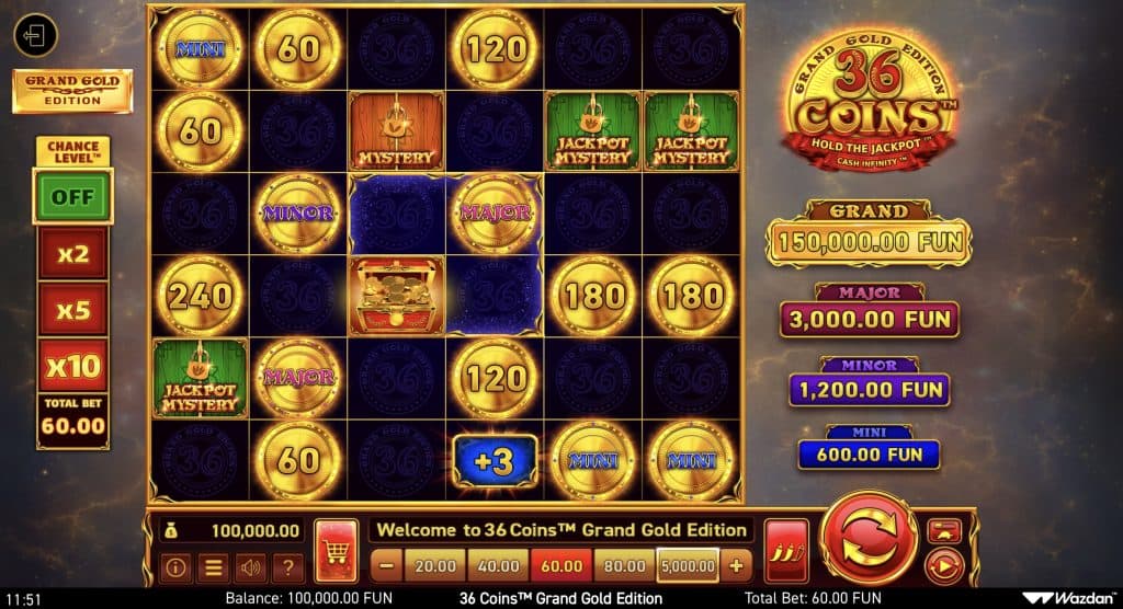 36 Coins Grand Gold Edition eelvaade