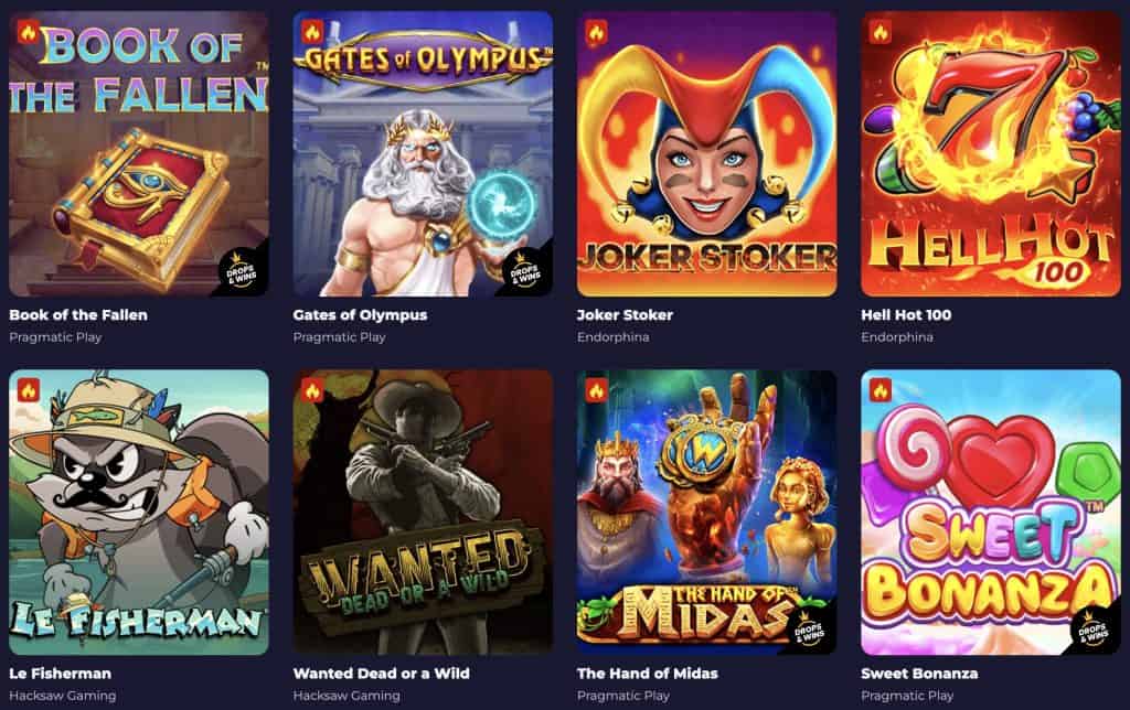 Slota Casino mÀngud