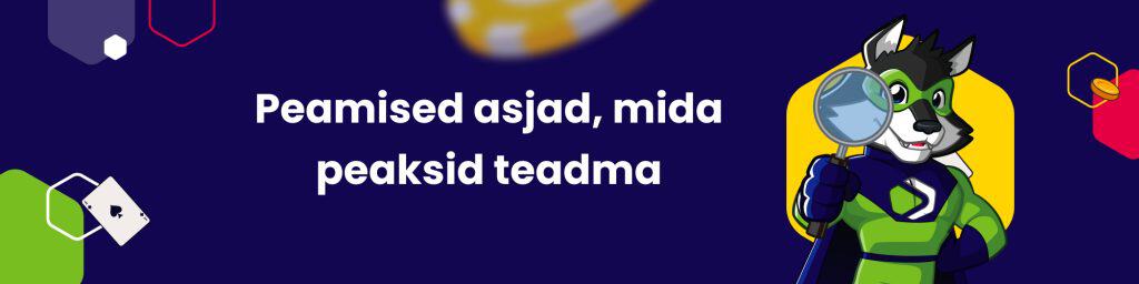 Peamised asjad, mida peaksid teadma