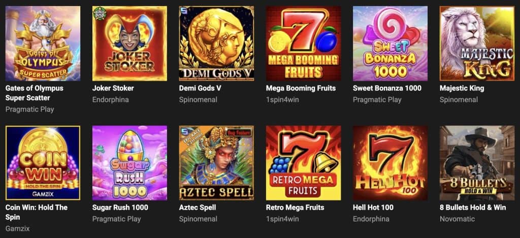 Игры в казино GGBET